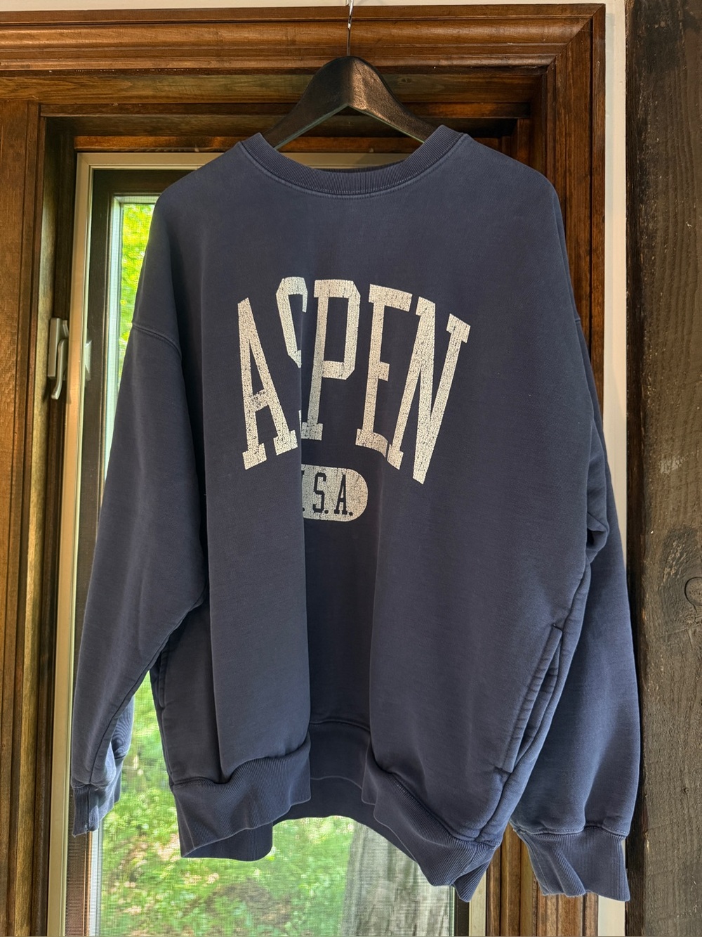 Brandy Melville John Galt Blue Aspen Sweatshirt OS - Picture 9 of 10